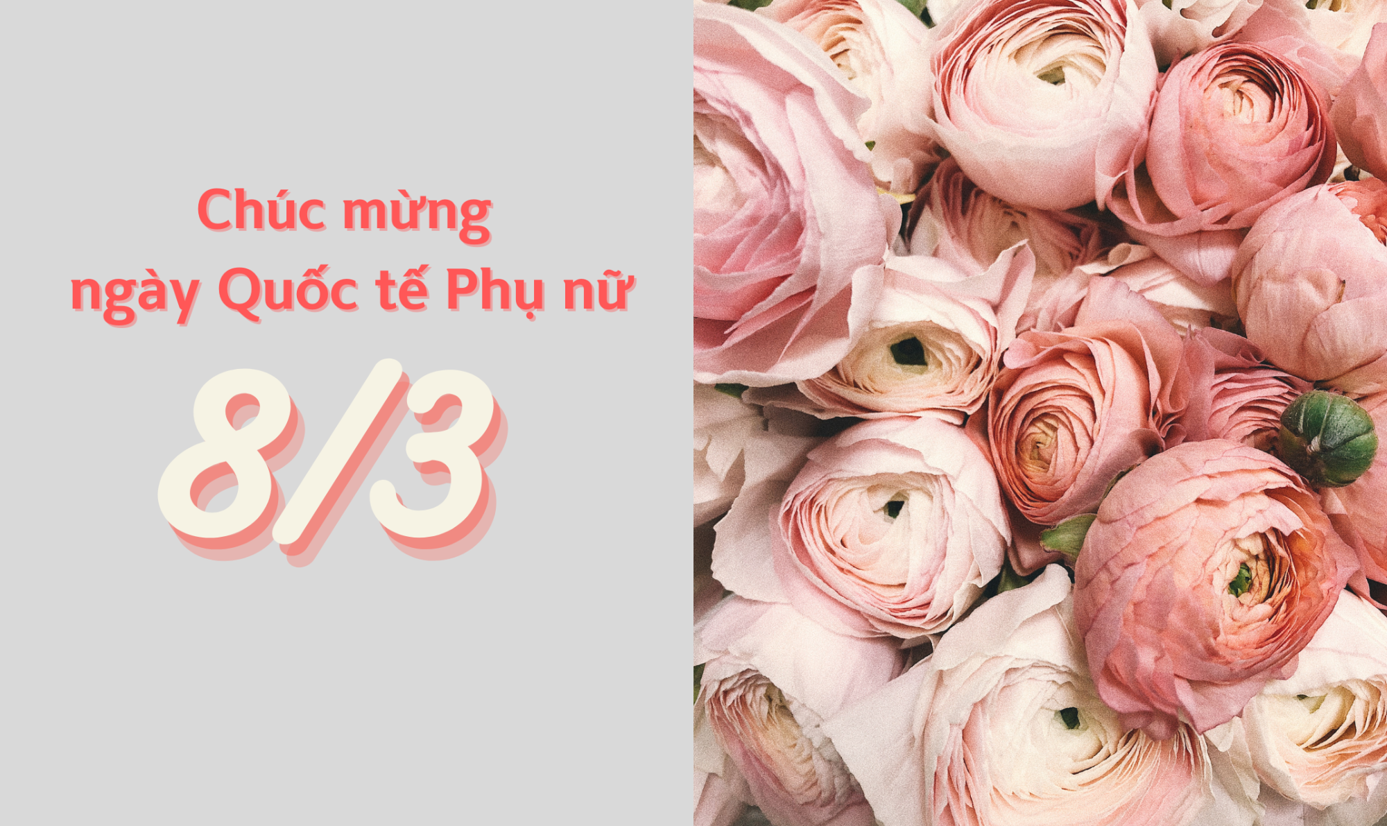 CHÚC MỪNG QUỐC TẾ PHỤ NỮ 8/3