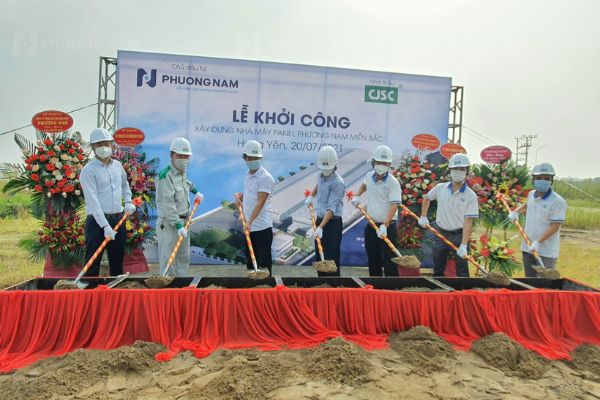 LỄ KHỞI CÔNG XÂY DỰNG NHÀ MÁY PANEL PHƯƠNG NAM MIỀN BẮC