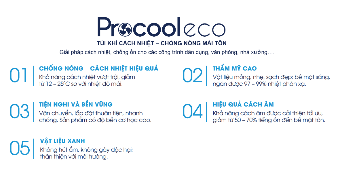 Tui khi cach nhiet Procooleco Phuong Nam